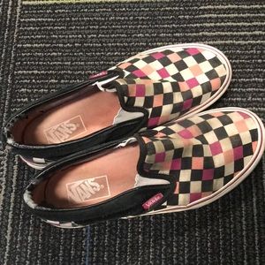 Pink Checkered Vans